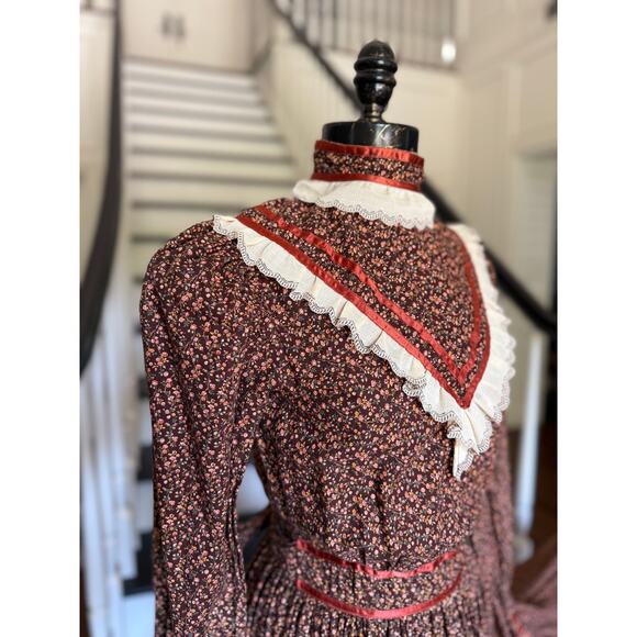 Vintage Victorian Edwardian Prairie Pioneer Dress Reenactment History Costume - Picture 3 of 11